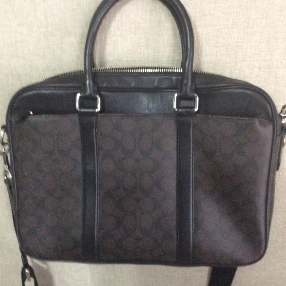 Coach Authentic Leather Signature Men’s Slim Bag